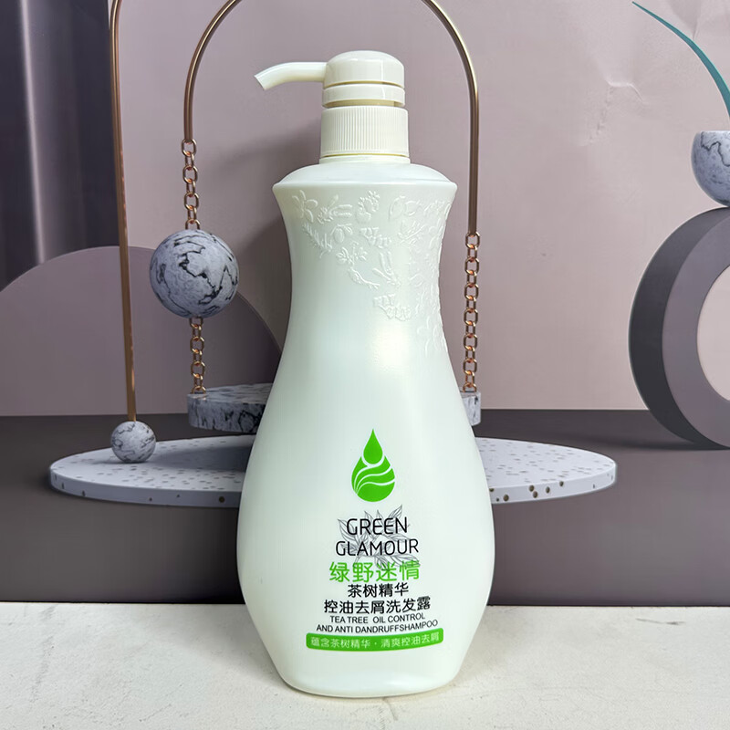 原野生姜茶树橄榄精华滋润亮泽清爽去屑烫染洗发水干枯毛躁顺滑 茶树精华去屑控油洗发露1kg