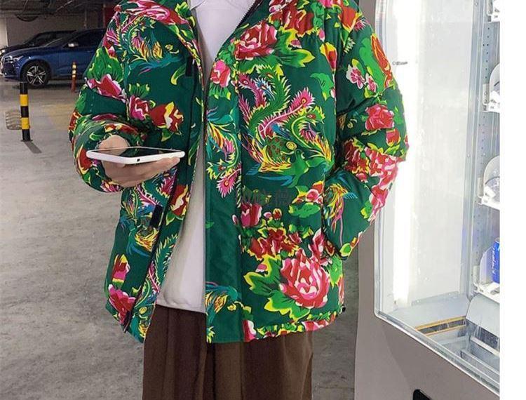 风晓薇东北农村服装袄子棉服表演传统大花棉袄男女碎花炸街衣服旦外套