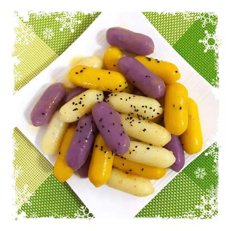 延边特产韩式芝士年糕条韩国部队火锅夹心拉丝年糕速食辣炒酱包 500g
