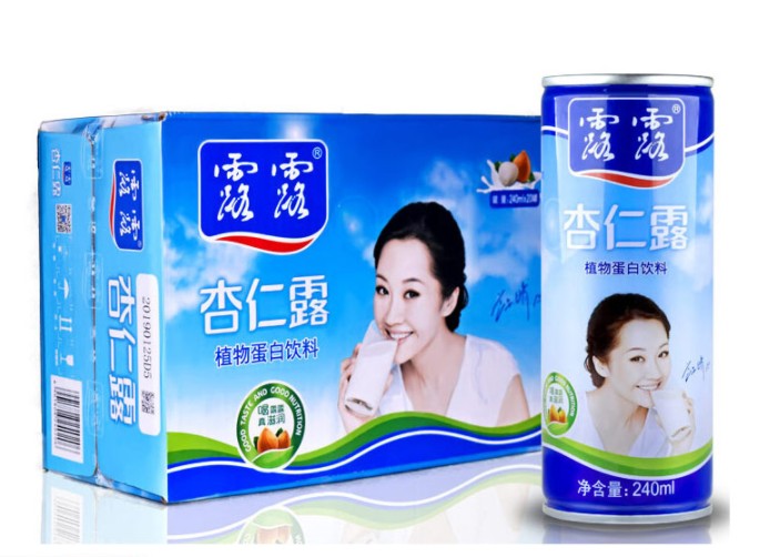 承德原味杏仁露霜240ml*20罐植物饮料 京津冀20罐装