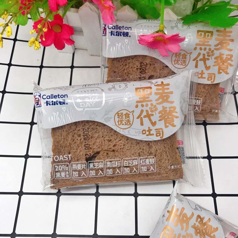 卡尔顿黑麦代餐吐司粗粮早餐代餐无夹心吐司面包零食