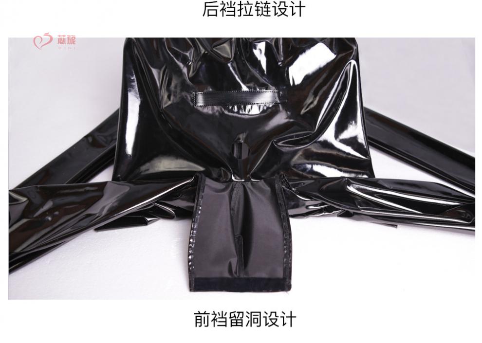 苾旎 欧美风乳胶氨塑身衣男舞台装b02镜面全包连体紧身衣【下单后现做