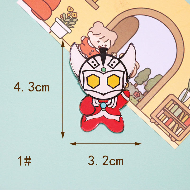 书包 挂链 奥特曼卡通q版奥特曼压克力胸针学生书包挂件礼品徽章 y66