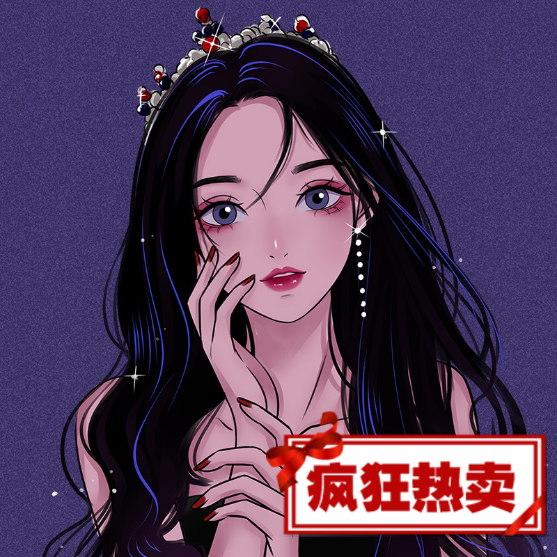 微信头像定制手绘头像定制微信头像画情侣真人照片动漫画卡通设计原创