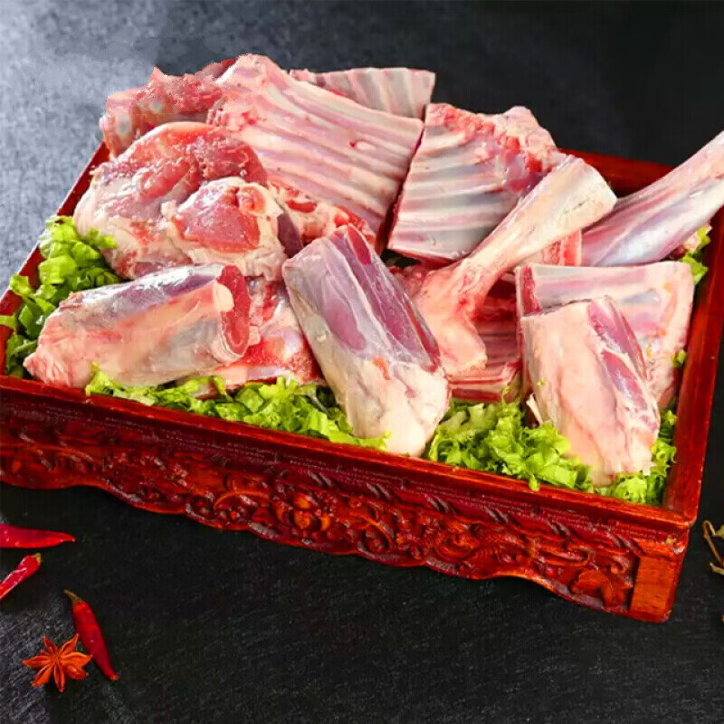 羊肉新鲜现杀内蒙古鄂尔多斯阿尔巴斯手把羊肉手抓羊肉6斤