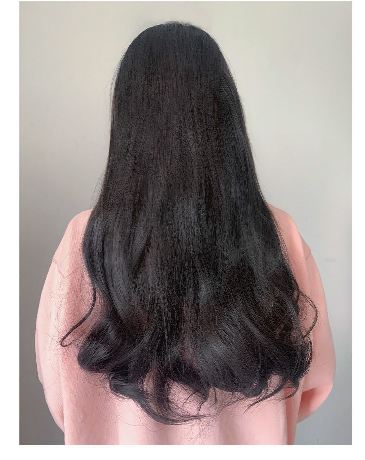 假发女长发一片式无痕u型长卷发大波浪隐形贴片接发自己接假发片深