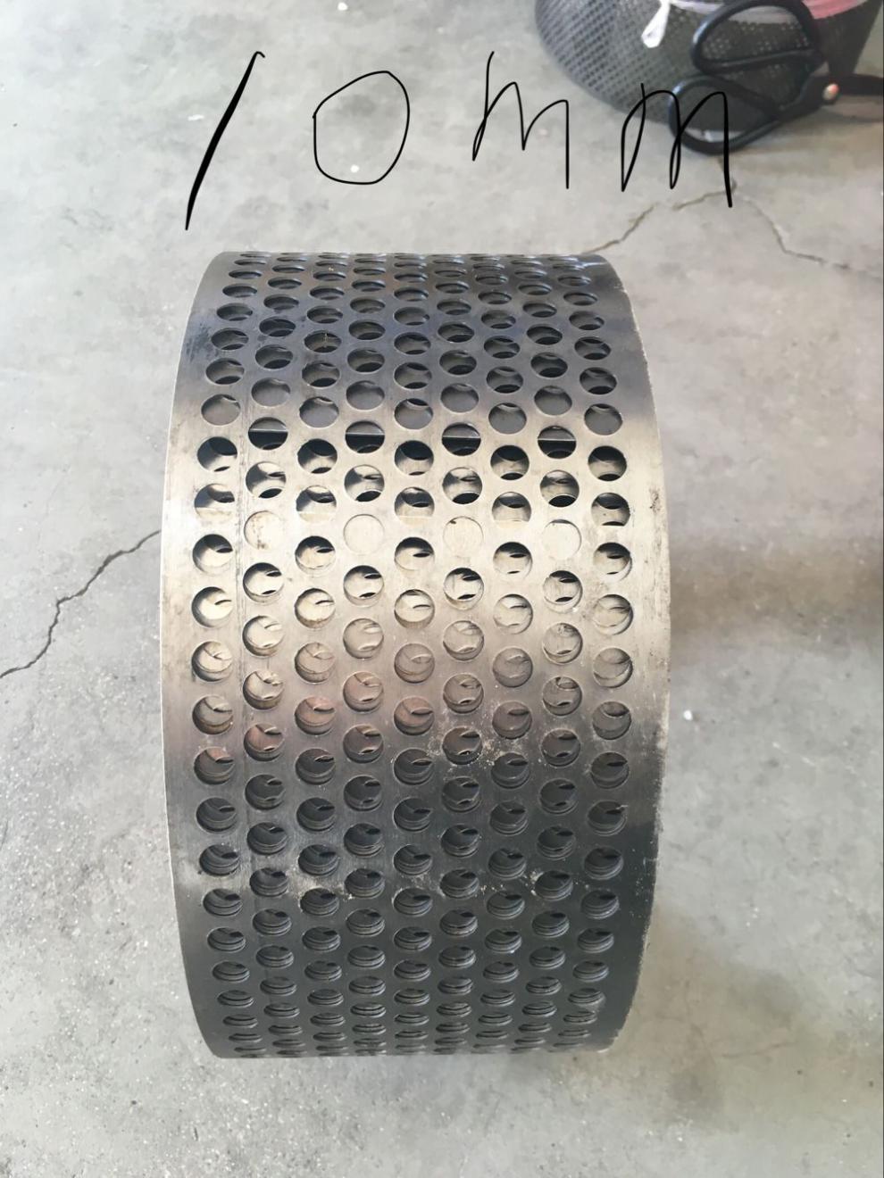 加厚粉碎机筛网配件筛片加厚锣底网筛860100筛片2123型粉碎机筛1毫米