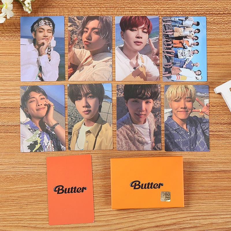 btsbutter同款小卡防弹少年团收藏卡明信片定制彩色a69