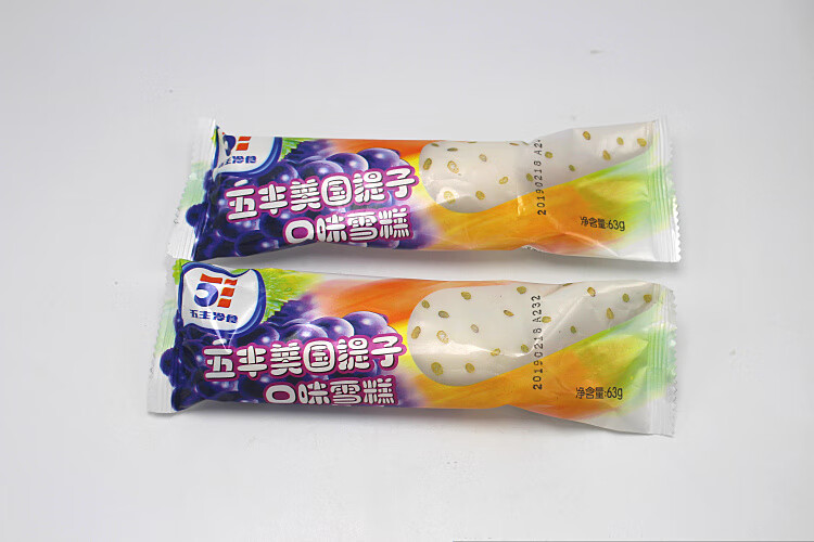 五丰美国提子5支奶油提子味冰淇淋雪糕冰棒上口爱牛奶夏天冷饮5支奶油