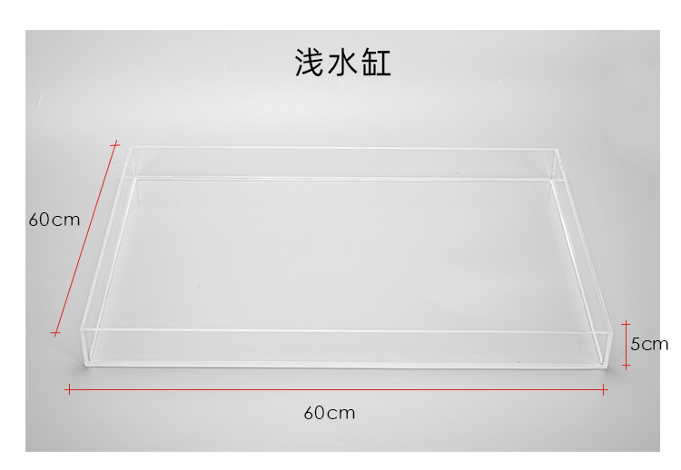拍摄水箱明亚克力水槽摄影拍摄浅水缸悬浮拍照道具透明罩子盒子深水缸