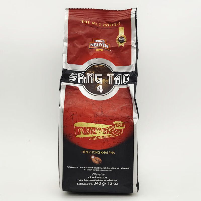 食芳溢越南创意SANGTAO5号研磨咖啡粉原味法式滴漏咖啡进口 创意4号*1袋