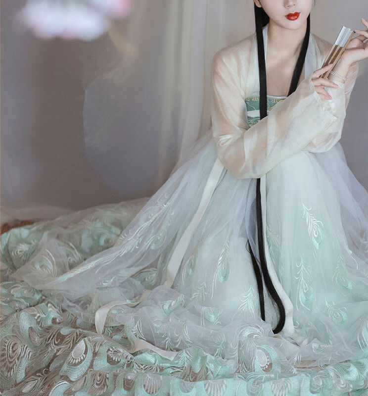梨花渡碧落汉服女齐胸襦裙古装仙女裙日常春夏改良飘清新淡雅超仙ye云