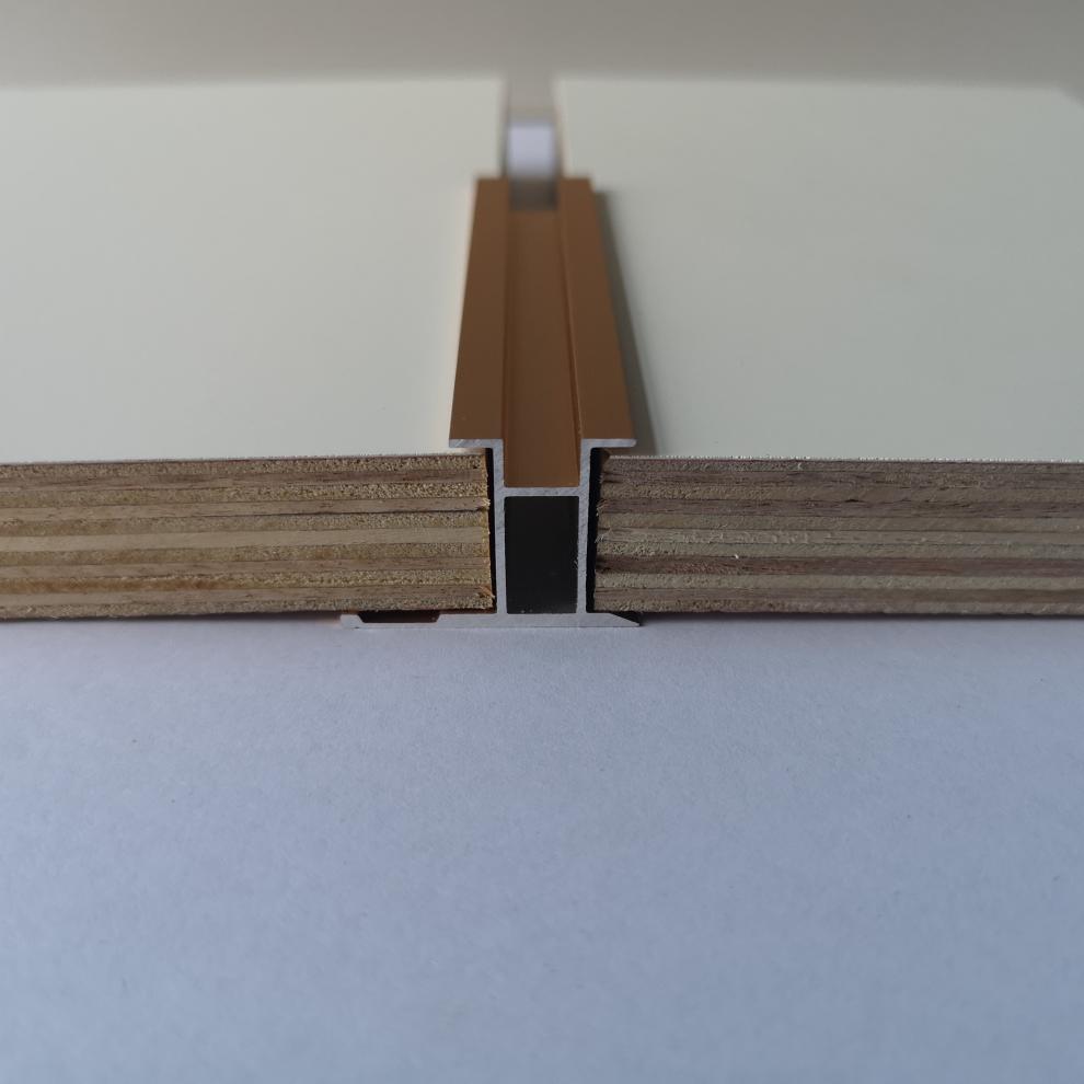 18mm墙板收口线条铝型材饰面卡条装饰条金属线工字铝合金阳角脚线 18
