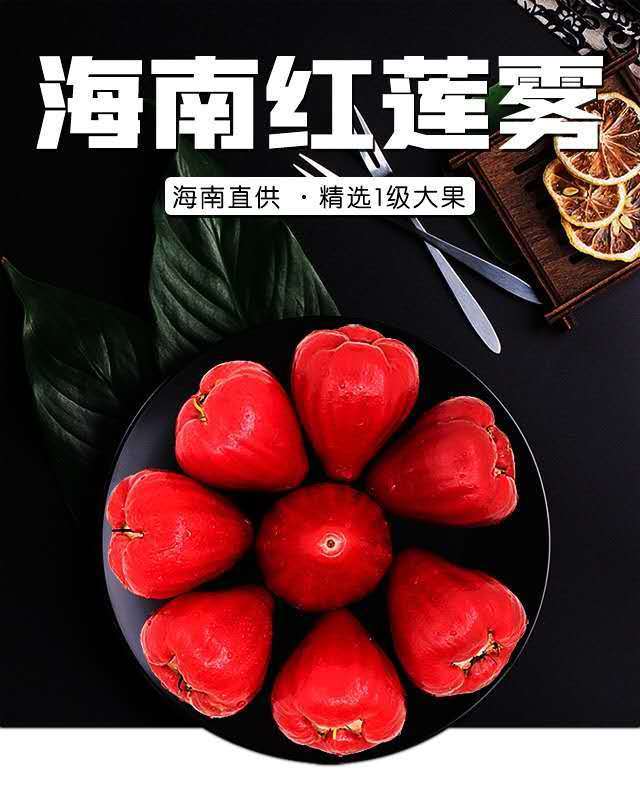【现摘】海南莲雾果5斤特产水果新鲜热带大叶连雾当季