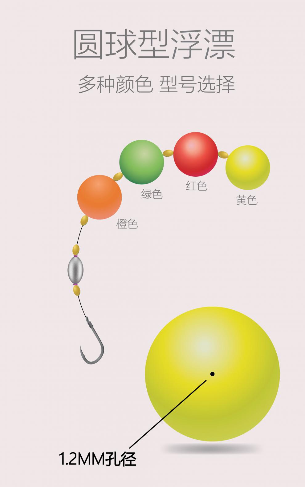 路亚球漂 球钓路亚鲫鱼底钓洛阳球球形浮漂远投浮钓大物草鱼漂圆球型