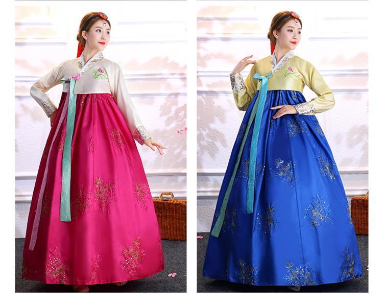 咚憬朝鲜族民族服饰传统韩服女装韩国婚礼古装写真大长今演出服舞蹈服