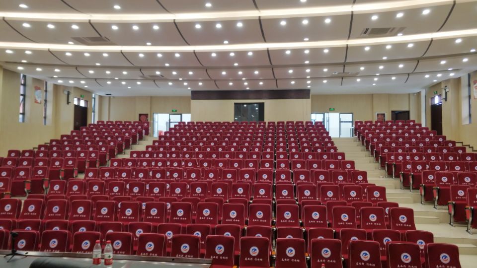 厂家定做学校会议室 报告厅礼堂椅套 影院剧场单位座椅套印字椅套