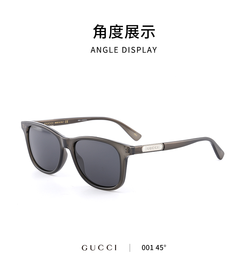 古驰新品gucci古驰眼镜男士时尚简约太阳镜复古潮流大框墨镜宝岛眼镜