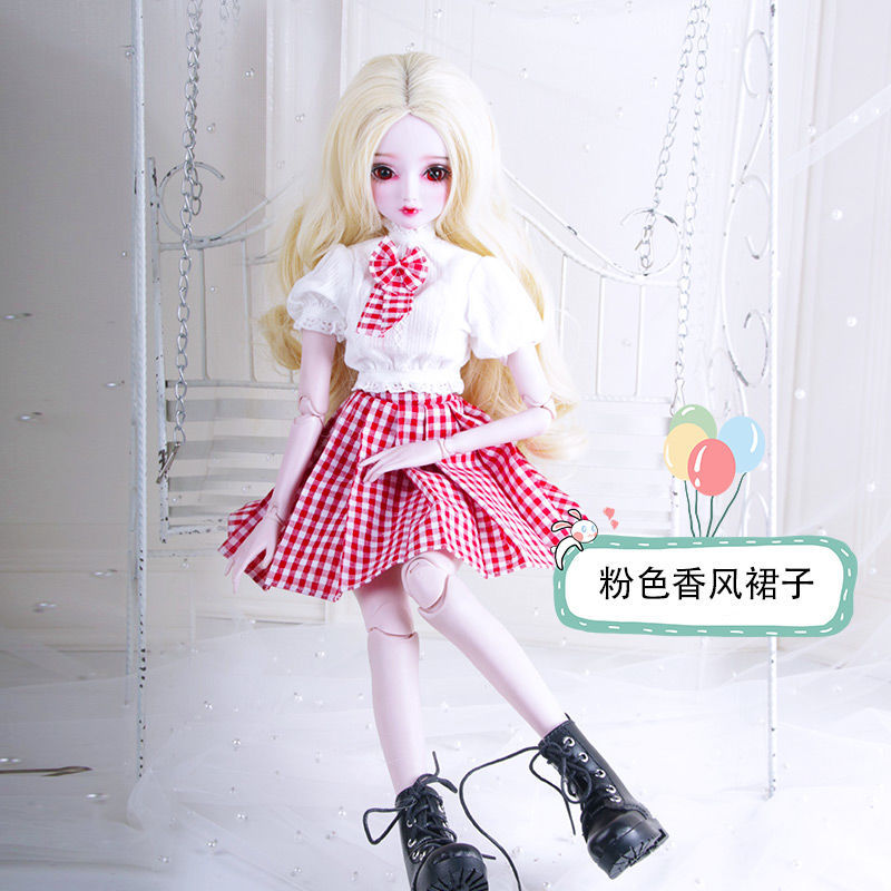 芭比娃娃校服60厘米叶罗丽芭比娃娃衣服jk制服仙子公主连衣裙bjd娃鞋