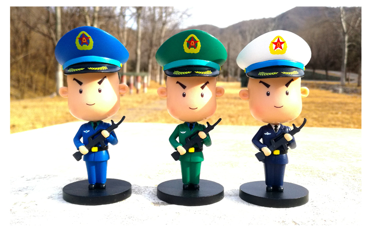 军人公仔手办模型摆件人偶玩偶蛋糕装饰公仔兵哥哥卡通