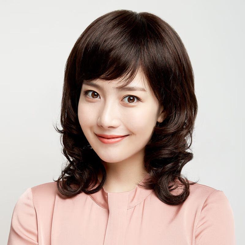 假发女长卷发大波浪中年女士假发逼真假头发中长发真发全头套假发深