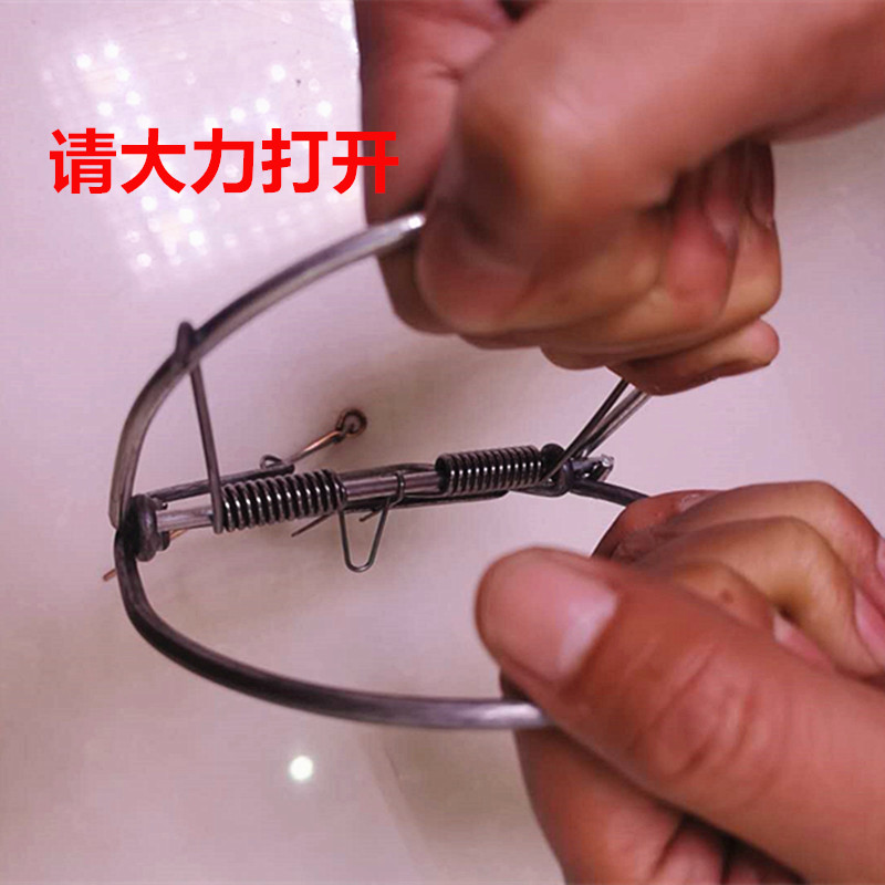 新款老鼠夹野外田鼠夹加厚捕鼠器铁质夹子灭鼠神器老鼠夹子老鼠笼汰特