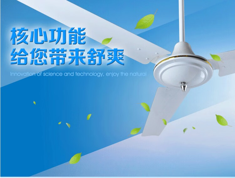 吊扇上海舒乐家用普通吊扇fd3140t铁叶吊扇48寸56寸吊扇全铜电机全铜