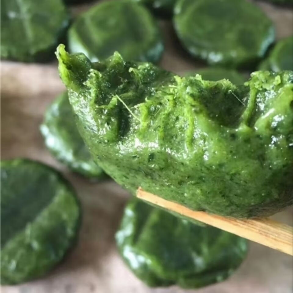 现做现发湖南特产艾草青团艾叶糍粑清明果蒿子粑粑1斤12个青团无蔗糖