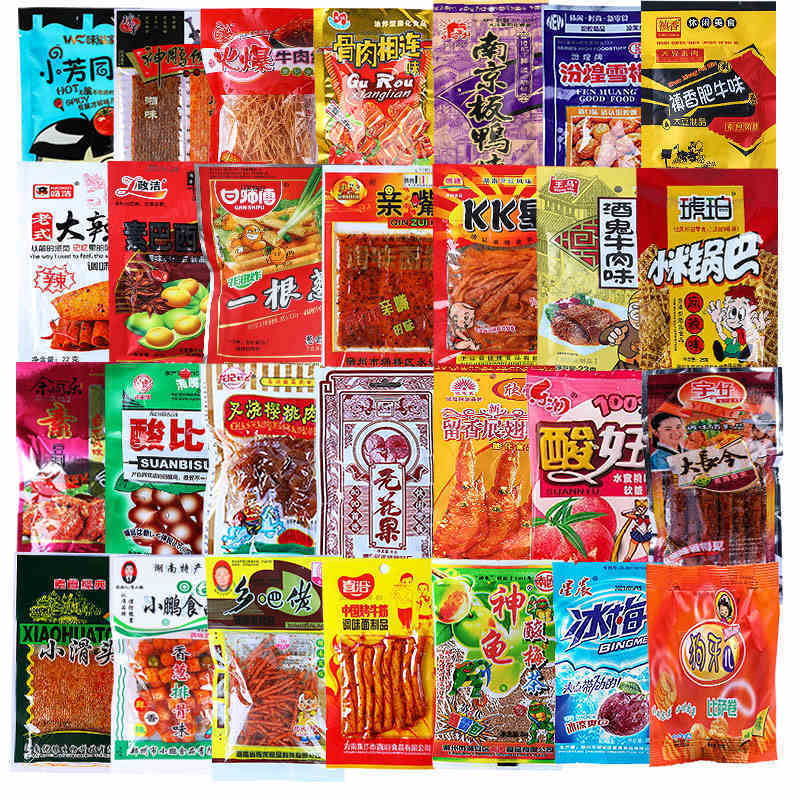 怀旧零食8090后怀旧零食经典童年小时候的老式辣条小卖部校园混装不