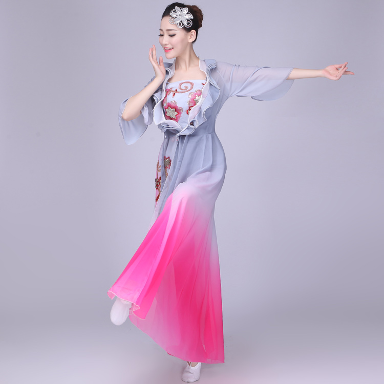 艺考舞蹈服桃李杯点绛唇演出服古典舞蹈服成人古装风扇子舞伞舞独舞