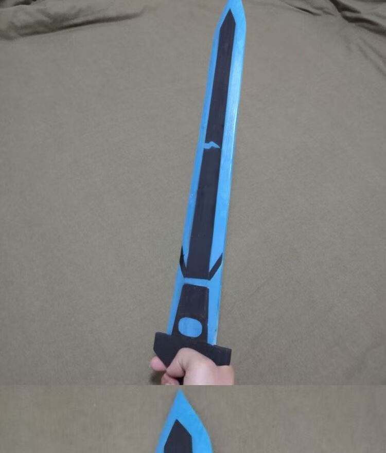 1把能量剑大号(66cm)送刀架【手工制品,高质【图片 价