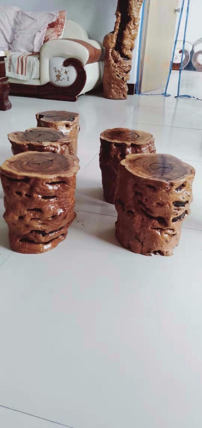适用于根雕枣木墩子原木树桩凳子树根木墩家用树桩实木树墩木头圆墩坐
