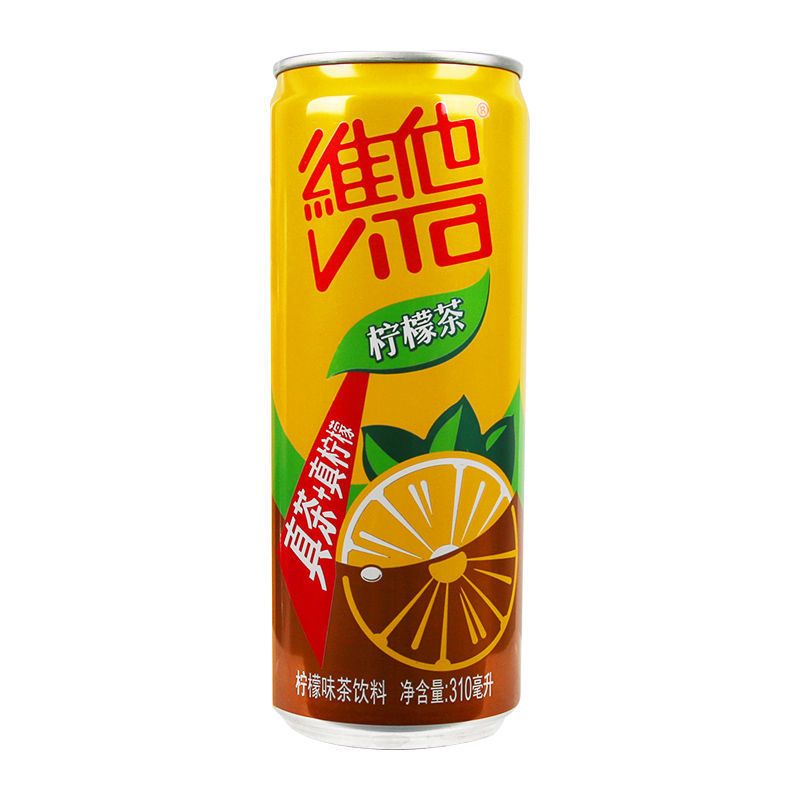 维他气泡柠檬茶vita310200ml248罐多规格气泡果味茶饮料气泡柠檬茶200