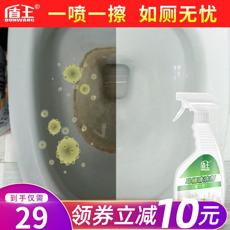 盾王洁厕液 马桶清洁剂强力去除卫生间水垢水锈泥垢粪垢清洗去污洁厕 500ml 1瓶 500ml