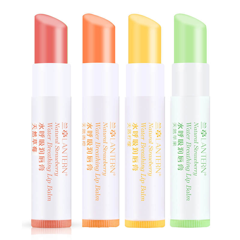 兰亭水果味润唇膏男女儿童通用无色滋润补水保