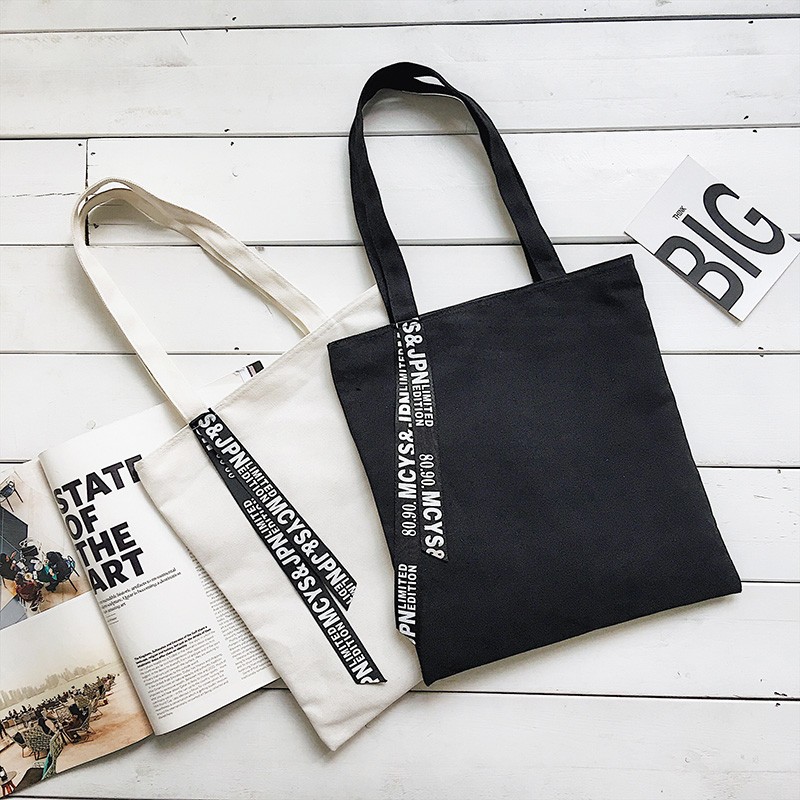 单肩包女日韩新款ins帆布包大学生单肩书包