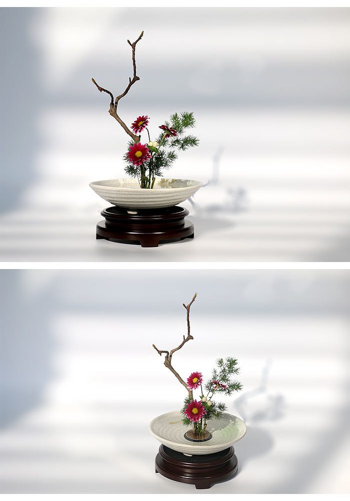 剑山插花器花插日式插花底座花瓶插花中华花艺花中式插花皿日式花道