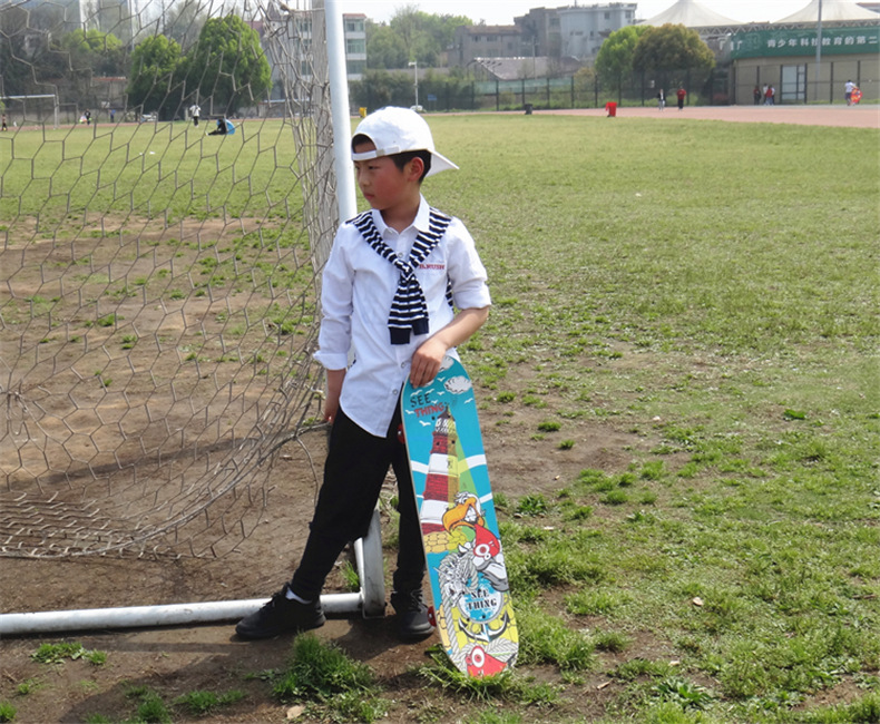 赛豹滑板初学者滑板初学者儿童青少年男女生四轮划板成年双翘短板成人