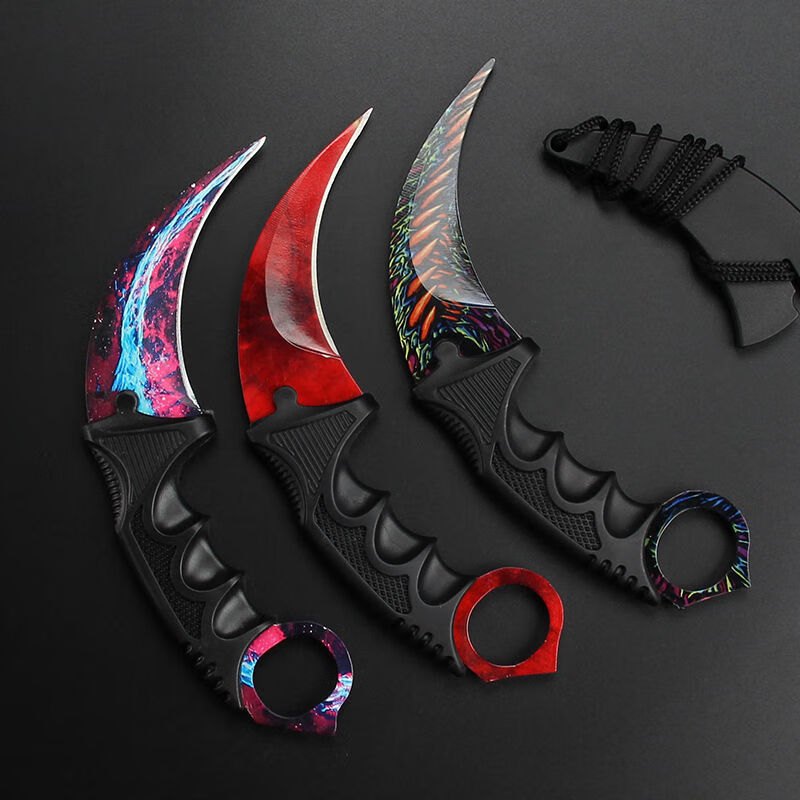 csgo游戏周边csgo爪子刀实物模型金属玩具实体鹰爪青蜘蛛配刀鞘绳子