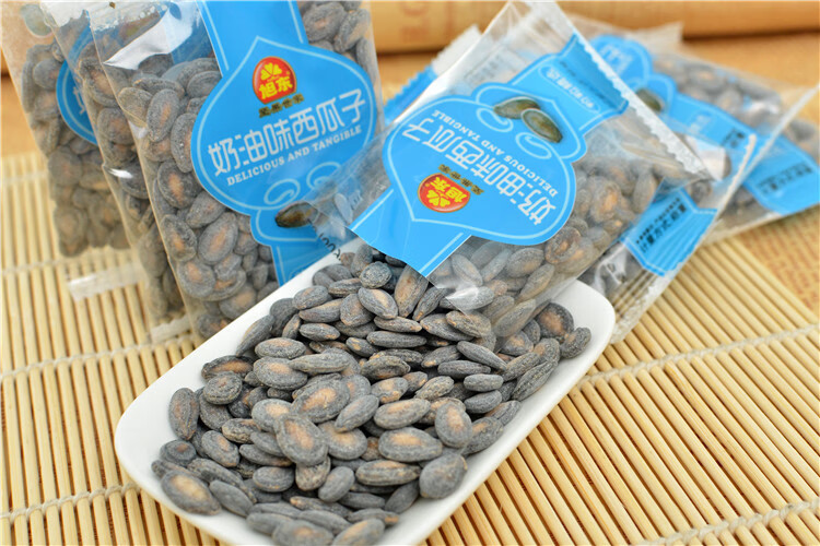 旭东话梅味西瓜子休闲零食百里挑一奶油味黑瓜子小包装手剥西瓜子散装