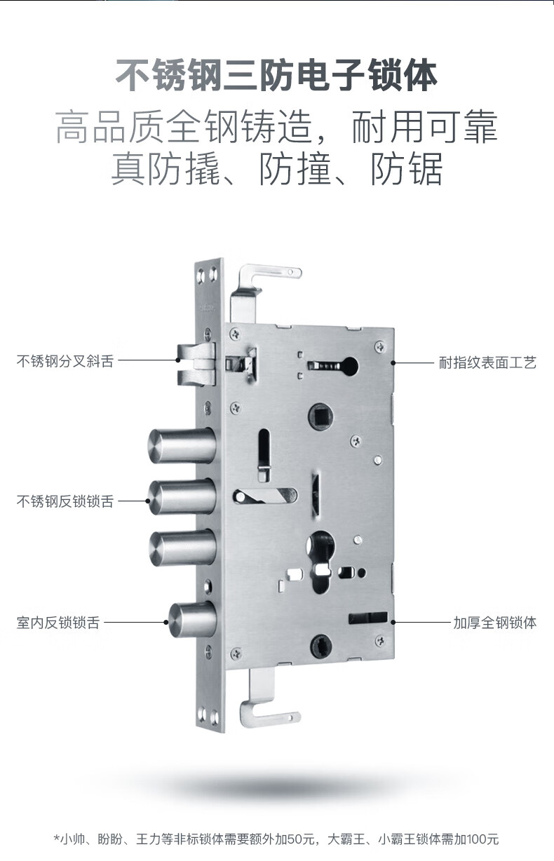 华为智选通用智能锁指纹锁家用防盗门密码锁门锁电子锁通用型全自动