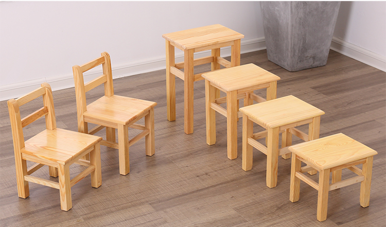 小木凳家用板凳木质木凳子换鞋凳实木矮凳木头方凳靠背I椅I子 坐高29厘米 凳面清漆 装好发货