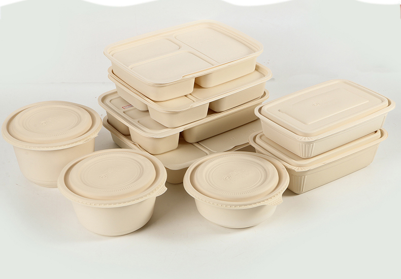 一次性餐盒饭盒多格玉米淀粉可降解餐盒密封汤碗环保打包外卖盒子