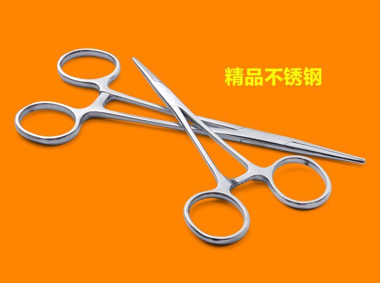 医用不锈钢外科剪刀止血钳拆线剪弯头直头持针器钓鱼脱摘钩拔罐止血钳