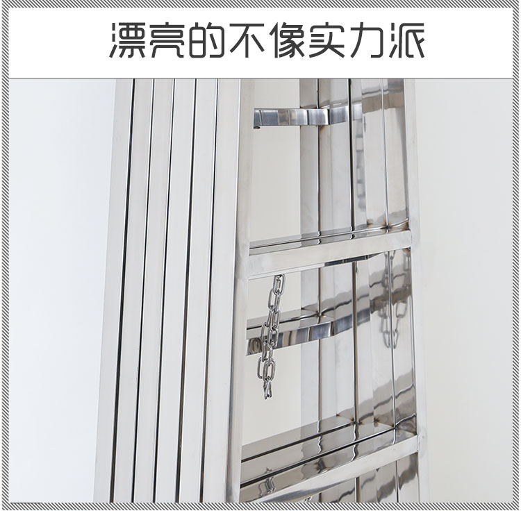 家用人字梯不锈钢梯子加厚四五步梯装修折叠梯非铝合金工程梯子 1.5米四步