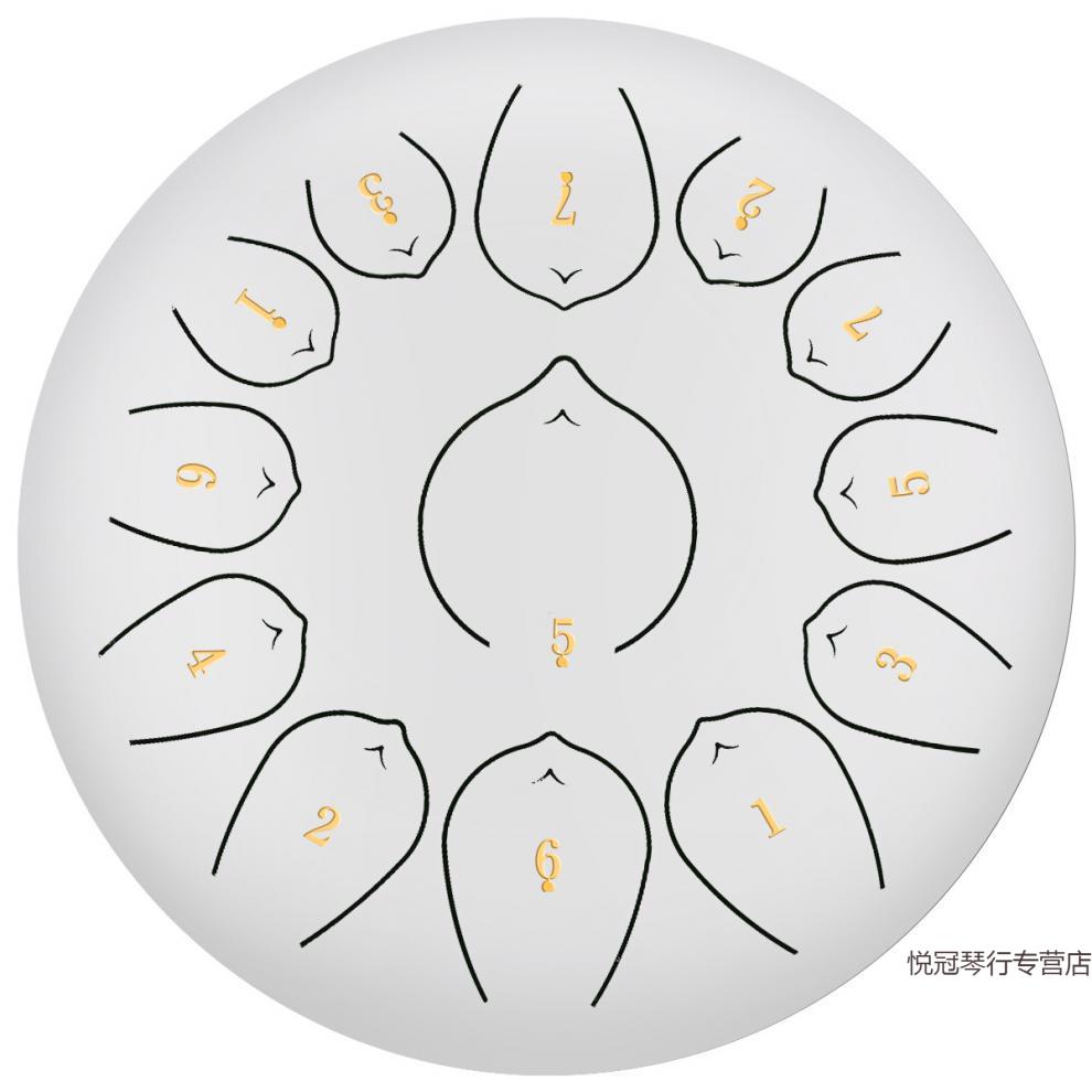 2019新品莲花款空灵鼓初学者忘忧鼓12寸13音玲珑鼓铜舌鼓手碟入门打击
