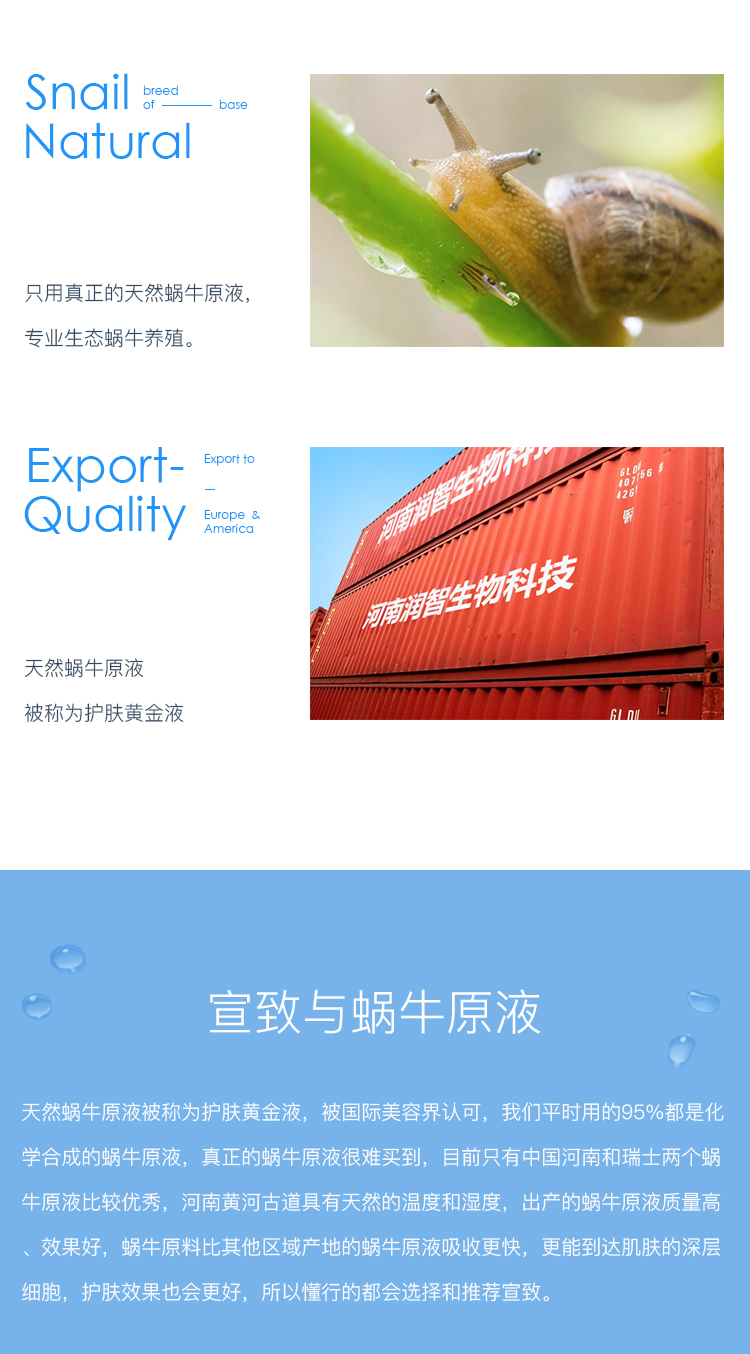 宣致 蜗牛原液护肤品化妆品套装补水保湿提亮肤色紧致收缩毛孔套装 蜗牛原液面膜{一盒7片}