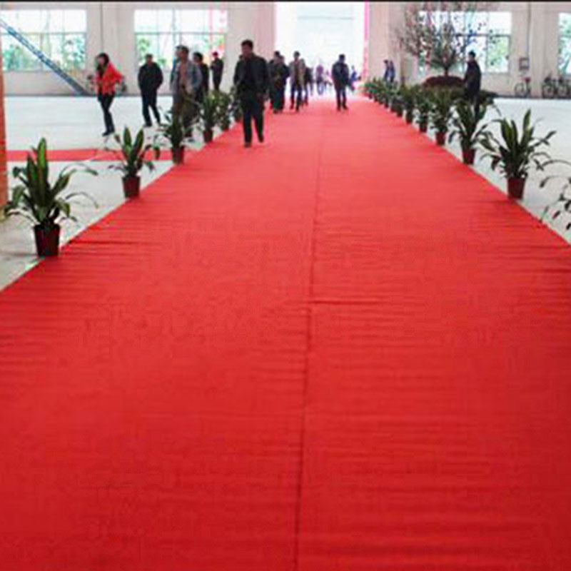 一次性红地毯大红色条纹场景布置过道毯