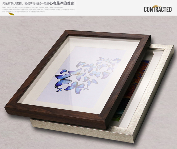立体中空简约个性创意相框摆台装裱框照片画框挂墙定制定做大像框