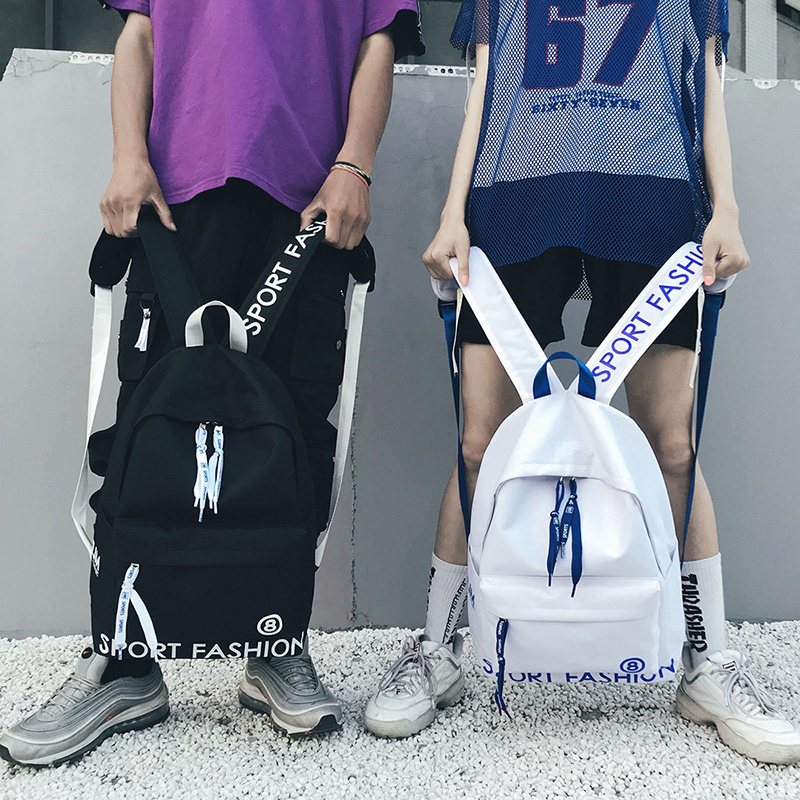 ins超火情侣背包网红同款双肩包男女同款书包